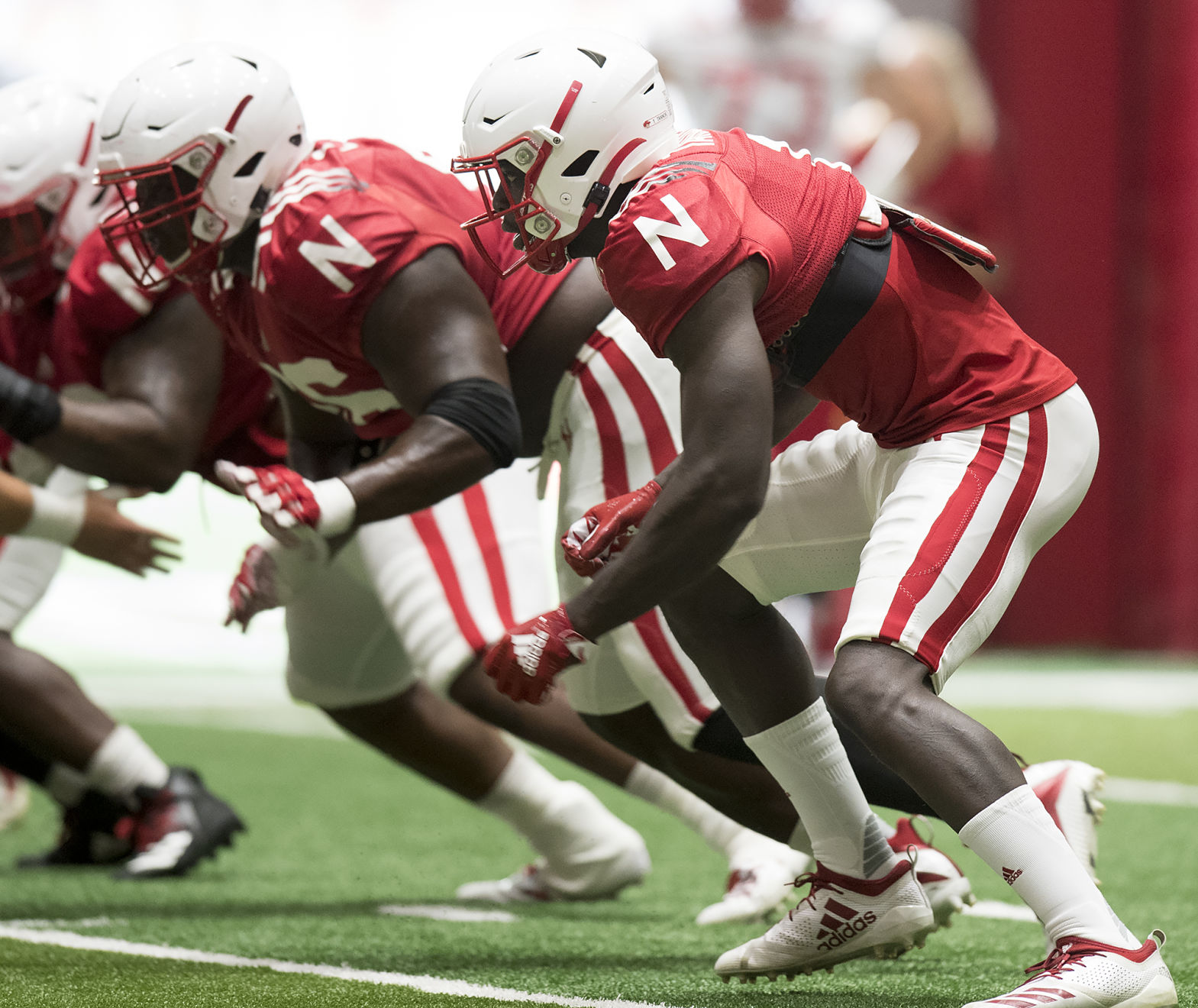 NU football practice, 8.7